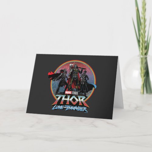 Thor Love and Thunder Vintage Group Graphic Card