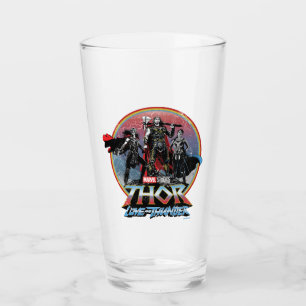 Thor: Love and Thunder Vintage Group Graphic Glass