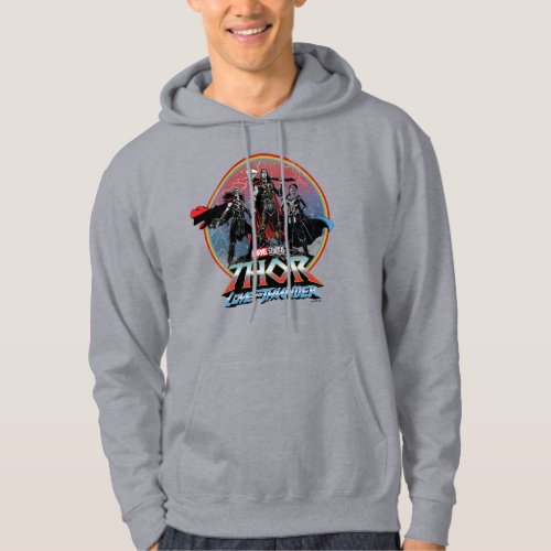 Thor Love and Thunder Vintage Group Graphic Hoodie