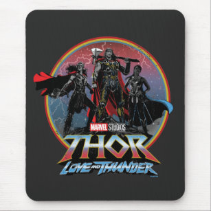 Thor: Love and Thunder Vintage Group Graphic Mouse Pad