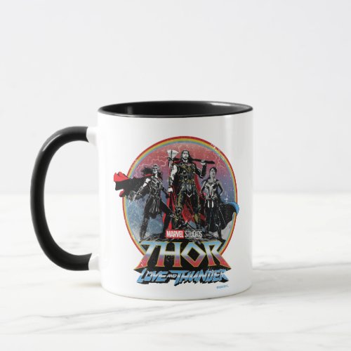 Thor Love and Thunder Vintage Group Graphic Mug