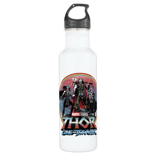 Thor Love and Thunder Vintage Group Graphic Stainless Steel Water Bottle