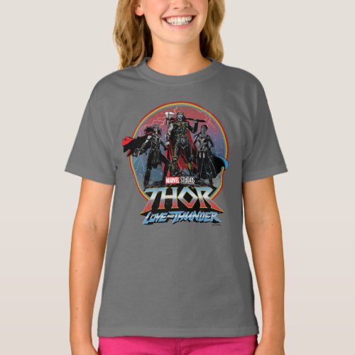 Thor Love and Thunder Vintage Group Graphic T_Shirt