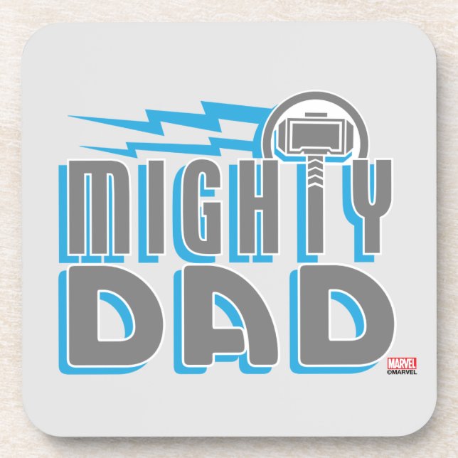 Thor | Mighty Dad Beverage Coaster (Front)