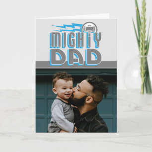 Thor Mighty Dad Custom Photo Card