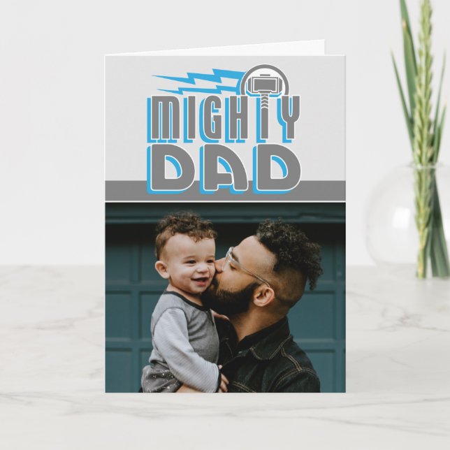 Thor | Mighty Dad Custom Photo Card (Front)