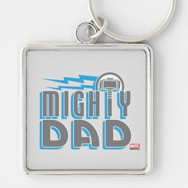 Thor | Mighty Dad Keychain (Front)