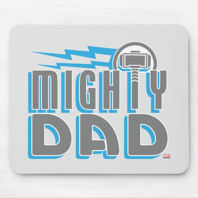 Thor | Mighty Dad Mouse Pad (Front)