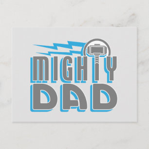 Thor Mighty Dad Postcard