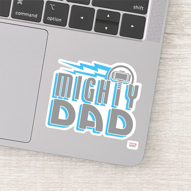 Thor | Mighty Dad Sticker (Detail)