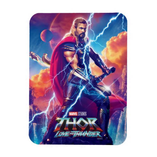 Thor on Mountain Top Magnet