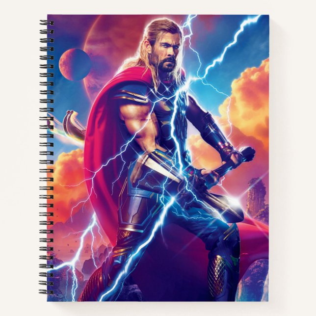 Thor on Mountain Top Notebook (Front)