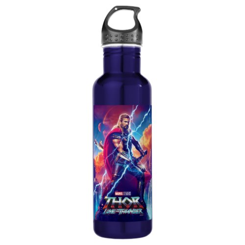 Thor on Mountain Top Stainless Steel Water Bottle