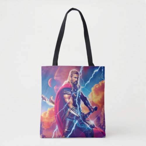 Thor on Mountain Top Tote Bag