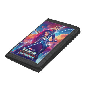Thor on Mountain Top Tri-fold Wallet