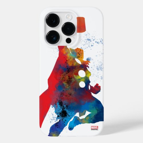 Thor Outline Watercolor Splatter Case_Mate iPhone 14 Pro Case