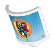 Thor Punch Attack Retro Graphic Night Light (Angled)