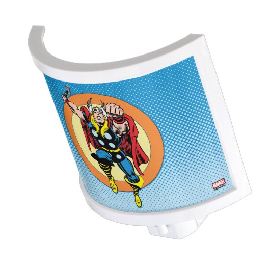 Thor Punch Attack Retro Graphic Night Light (Angled)