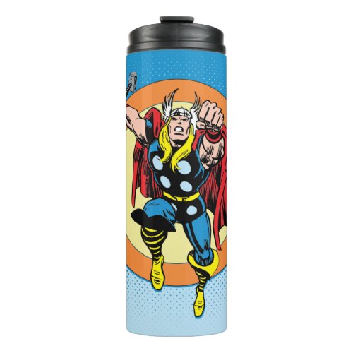 Thor Punch Attack Retro Graphic Thermal Tumbler