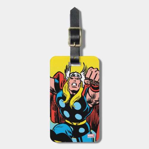 Thor Punching Attack Luggage Tag