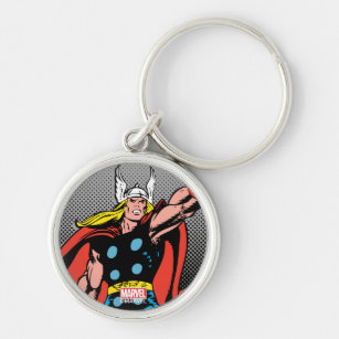 Thor Raising Mjolnir Keychain
