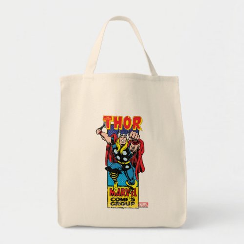 Thor Retro Comic Graphic Tote Bag
