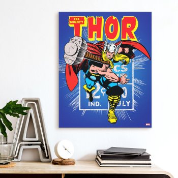 Thor Retro Comic Price Graphic Canvas Print by marvelclassics at Zazzle