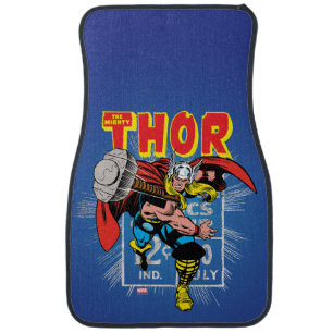 Thor Retro Comic Price Graphic Car Floor Mat
