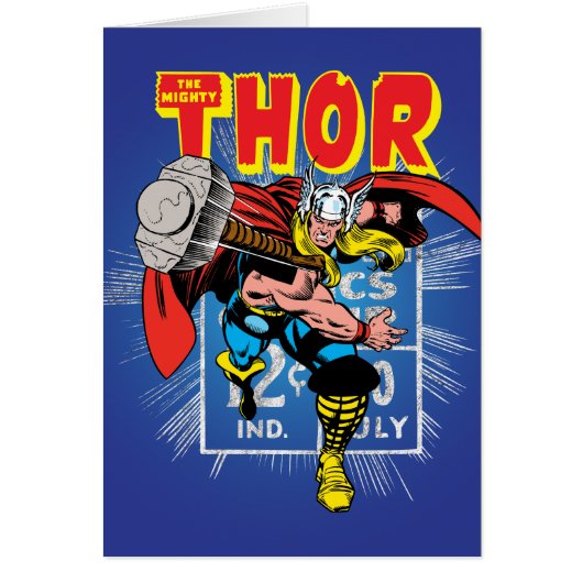 Thor Retro Comic Price Graphic Cards (Front)