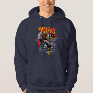Thor Retro Comic Price Graphic Hoodie