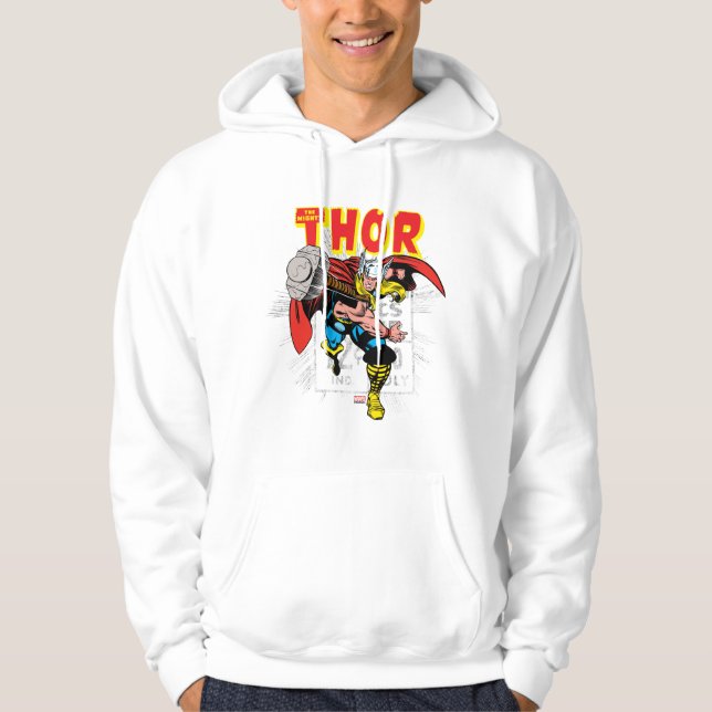 Thor Retro Comic Price Graphic Hoodie (Front)