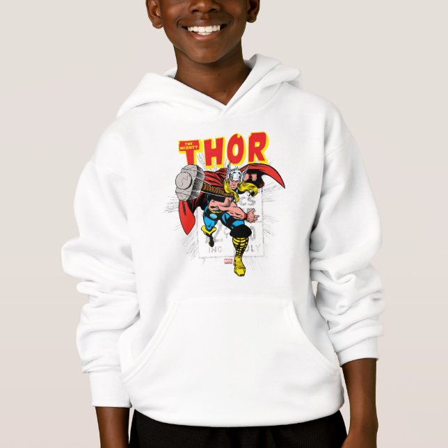 Thor Retro Comic Price Graphic Hoodie (Front)