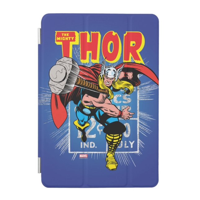 Thor Retro Comic Price Graphic iPad Mini Cover (Front)