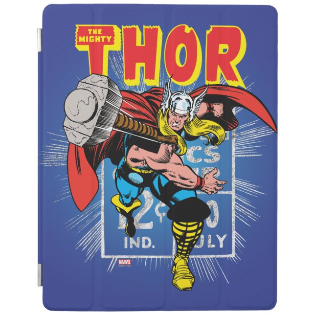 Thor Retro Comic Price Graphic iPad Smart Cover (Front)