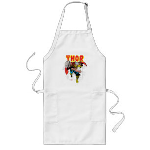 Thor Retro Comic Price Graphic Long Apron