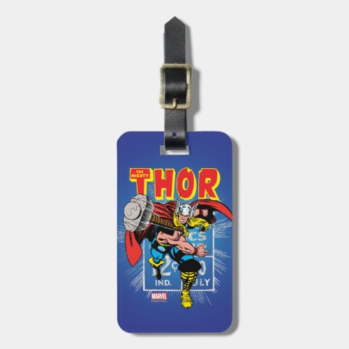 Thor Retro Comic Price Graphic Luggage Tag