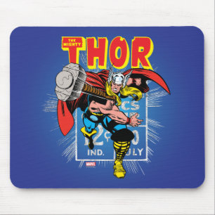 Thor Retro Comic Price Graphic Mouse Pad