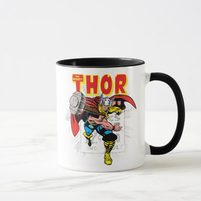 Thor Retro Comic Price Graphic Mug (Right)