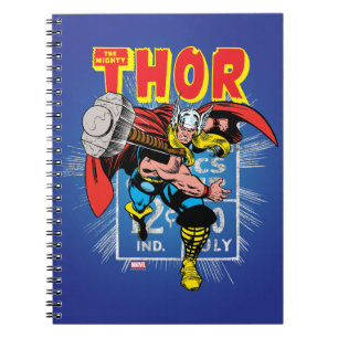 Thor Retro Comic Price Graphic Notebook