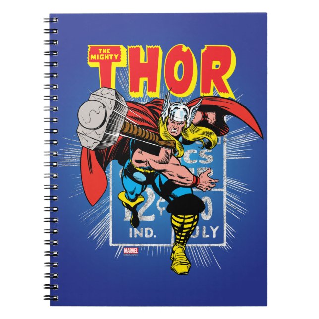 Thor Retro Comic Price Graphic Notebook (Front)