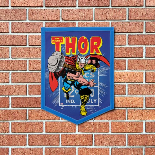 Thor Retro Comic Price Graphic Pennant