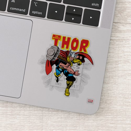 Thor Retro Comic Price Graphic Sticker