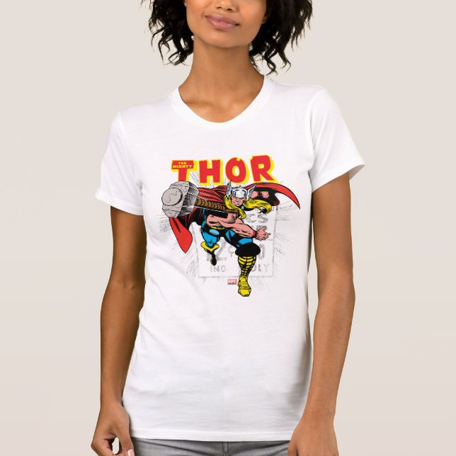 Thor Retro Comic Price Graphic T-Shirt (Front)