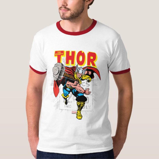 Thor Retro Comic Price Graphic T-Shirt (Front)