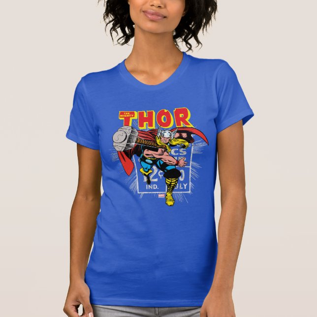 Thor Retro Comic Price Graphic T-Shirt (Front)
