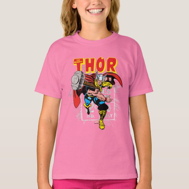 Thor Retro Comic Price Graphic T-Shirt (Front)