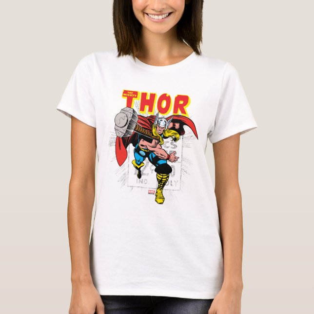Thor Retro Comic Price Graphic T-Shirt (Front)