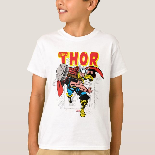 Thor Retro Comic Price Graphic T-Shirt (Front)