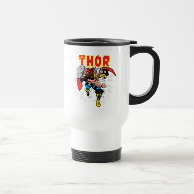 Thor Retro Comic Price Graphic Travel Mug (Right)