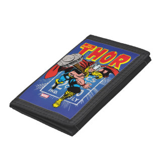 Thor Retro Comic Price Graphic Trifold Wallet